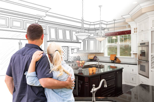 Custom kitchen cabinets installed in a Dublin home